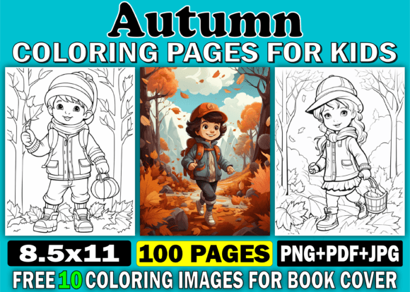 100 Autumn Coloring Pages for Kids: Creative Ideas
