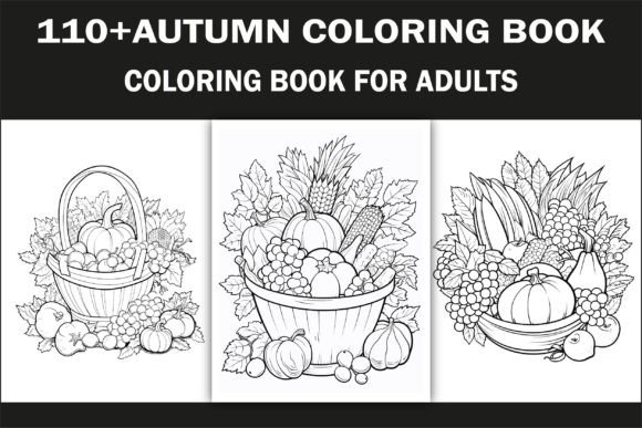 110 Autumn Coloring Pages for Adults: A Versatile Resource for Relaxation and Creativity
