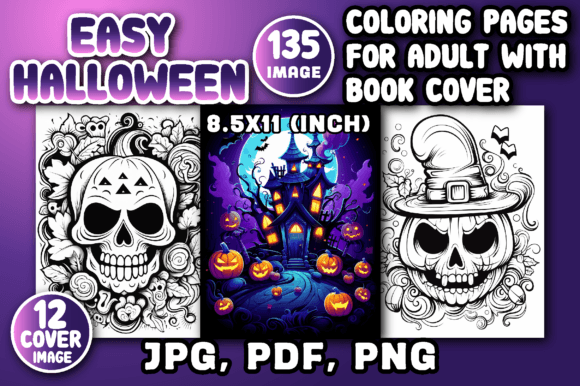 135 Easy Halloween Coloring Pages: A Practical Guide for Adults Seeking Relaxed Creativity
