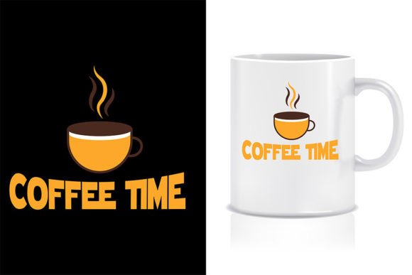 Coffee Time Mug Design: A Versatile Graphic for Every Project