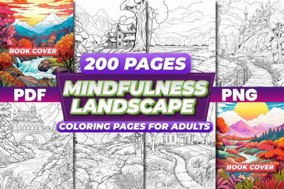Mindfulness Landscape Coloring Pages for Adults: A Practical Evaluation of a Premium Digital Resource