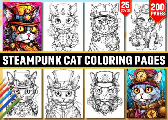 The Rise of Steampunk Cat Coloring Pages: A Creative and Commercial Opportunity for Modern Professionals