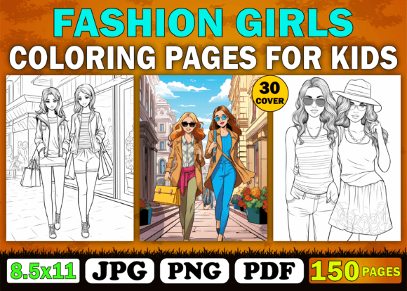 Unlocking Creative Potential with the 150 Fashion Girl Coloring Book for KDP